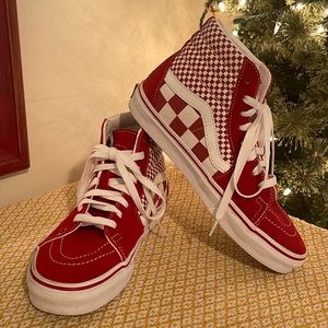 Checkered Hightop Red Vans